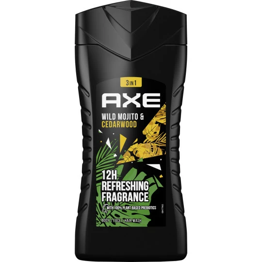 Axe Duschgel Wild Green Mojito & Cedarwood 3in1 250ML 1 Axe Duschgel Wild Green Mojito & Cedarwood 3in1 250ML