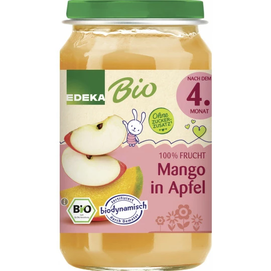 EDEKA Bio Mango In Apfel Nach Dem 4.Monat 190G 1 EDEKA Bio Mango In Apfel Nach Dem 4.Monat 190G