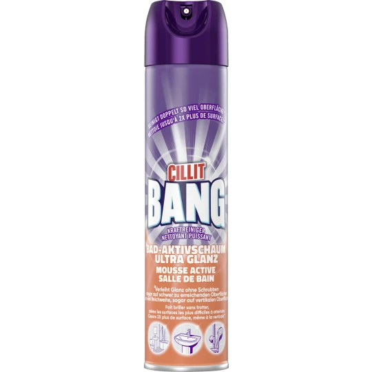 Cillit Bang Bad-Aktivschaum Ultra Glanz 600ML 1 Cillit Bang Bad-Aktivschaum Ultra Glanz 600ML