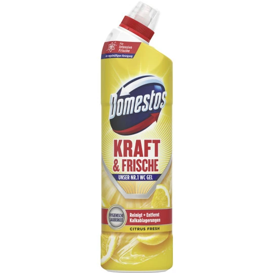 Domestos WC Gel Kraft & Frische Citrus Fresh 750ML 1 Domestos WC Gel Kraft & Frische Citrus Fresh 750ML