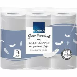 EDEKA Toilettenpapier Samtweich 3-lagig 9x 140 Blatt