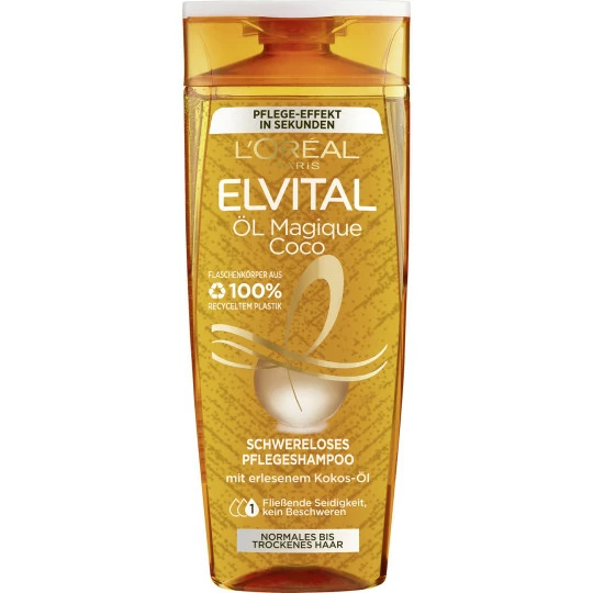 L'Oreal Elvital Öl Magique Coco Schwereloses Pflegeshampoo 300ML 1 L'Oreal Elvital Öl Magique Coco Schwereloses Pflegeshampoo 300ML