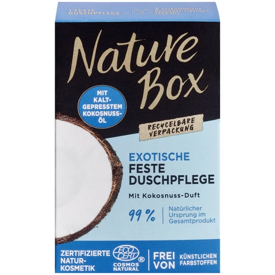 Nature Box Exotische Feste Duschpflege Mit Kokosnussduft 100G 1 Nature Box Exotische Feste Duschpflege Mit Kokosnussduft 100G