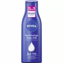 NIVEA Reichhaltige Body Milch 5in1 Tiefenpflege Serum 48h 250ML
