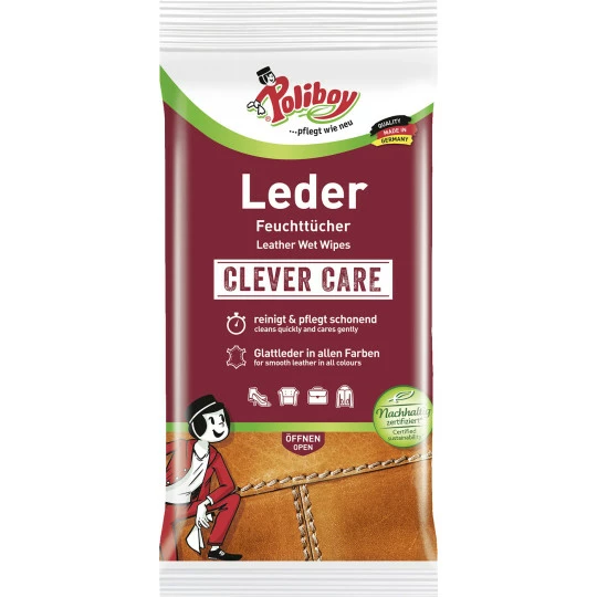 Poliboy Leder Feuchttücher 20ST 1 Poliboy Leder Feuchttücher 20ST